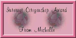 Michelle's Internet Citizenenship Award