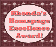 Rhonda's Homepage Excellence Award